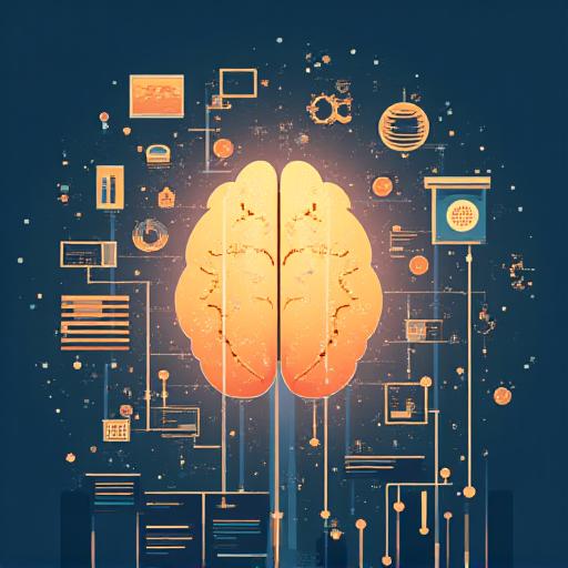 Ilustración creativa de análisis de datos